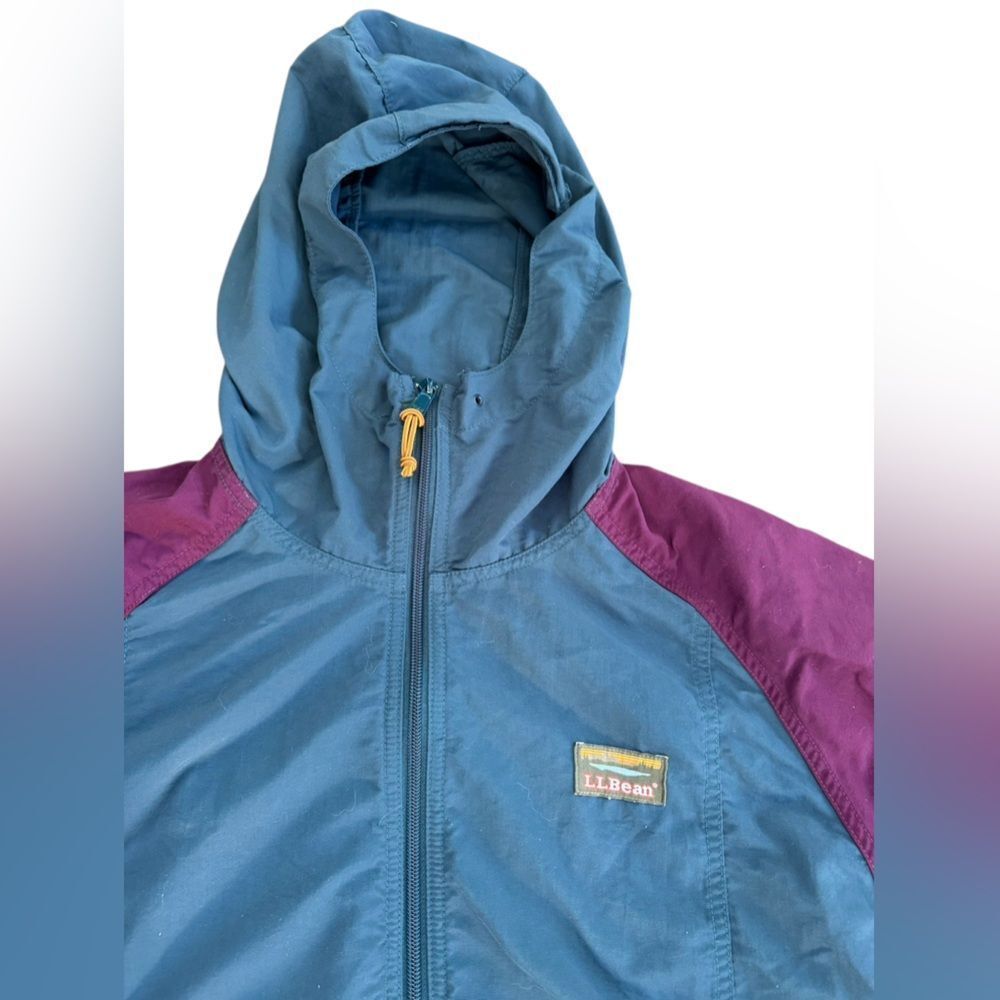 L.L. Bean Vintage Anorak Colorblock Aztec Jacket Multi Color Size XL Reg - Picture 4 of 8